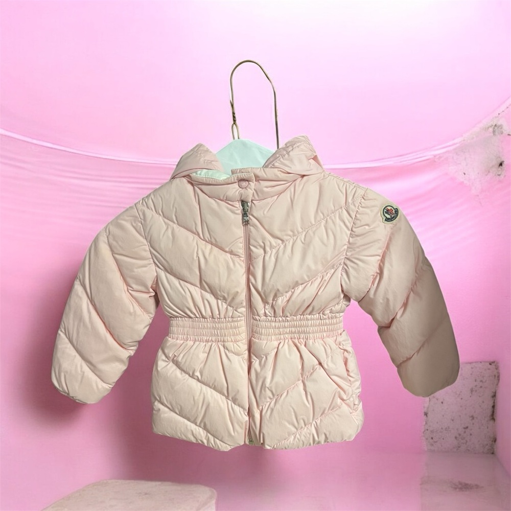 Moncler Down Pink GIUBBOTTO ALEEN Toddler Girl Size 3 Dry Cleaned